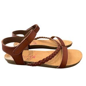 Girl's Blowfish Leather Sandals, size 4